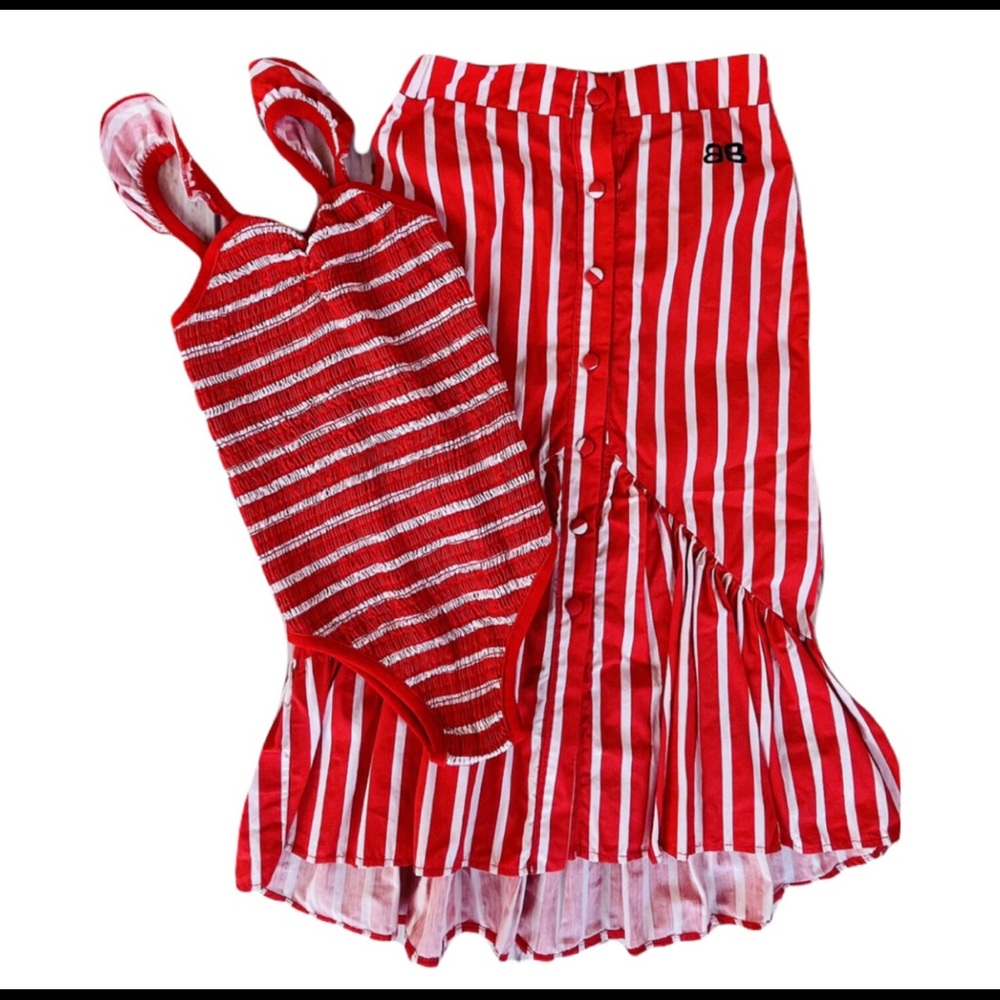 Bandy Button 2 piece set skirt & leotard